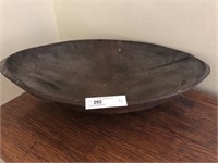 Early Carved Wood Bowl