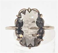 10K Gold Ring with Smoky Colored Stone