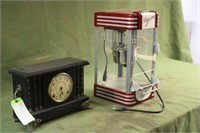 Sessions Mantle Clock & Pop Corn Machine