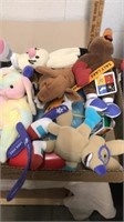 Stuffed animals with balloon clock