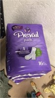 3 packages of prevail pads 16 per packages