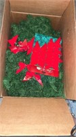 LOT OF GARLAND, BOWS, MISC
