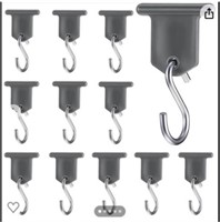 2 Awning hooks plastic with metal hooks