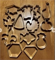 Variety of stainless steel cookie cutters