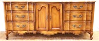 Vintage French 6 drawer 2 door dresser