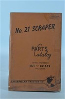 No. 21 Scraper Parts Catalog Caterpillar Tractor C