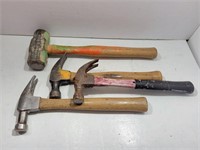 (4) Assorted Hammers