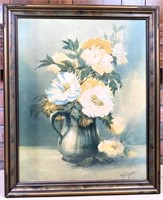 antique picture- Peonies