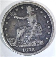 1878-S TRADE DOLLAR, F/VF