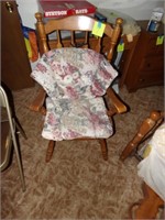 Wood Chair and Cushion