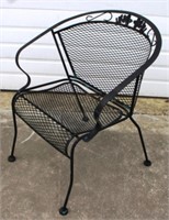 Metal Outdoor Chair - 24 x 30.5 x 24.5