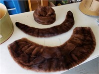 Mink Stole and Hat