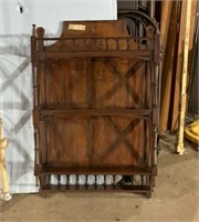 Late 20th Century Mahogany Wall Display