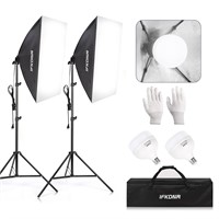 Softbox Lighting Kit, IFKDNR 105W LED Continuous P