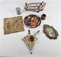 Decorative Lot: Small Wood Crib