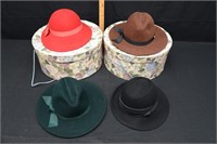 FANCY HATS WITH HAT CASES