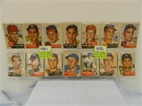 (16) 1953 Topps Cards