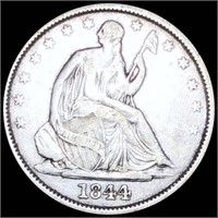 1844-O Seated Half Dollar LIGHTLY CIRCULATED