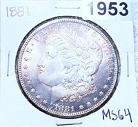 1881 Morgan Silver Dollar CHOICE BU