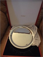 Cartier Engraved Silverplate Platter