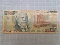 Mexican banknote