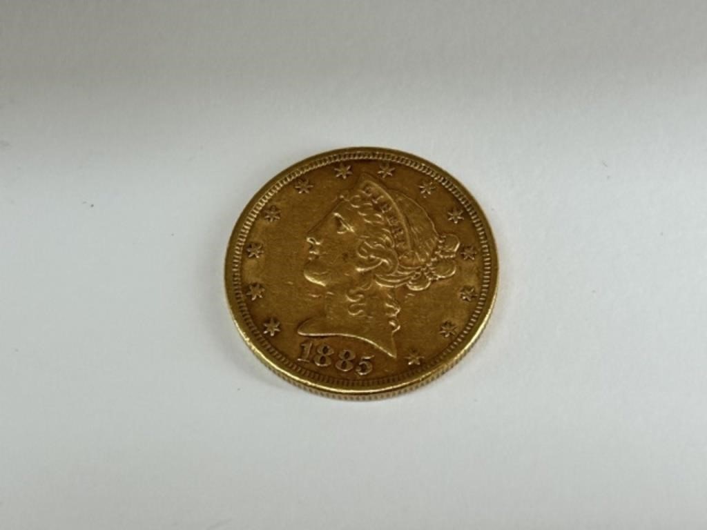 1885 S $5 Gold Piece