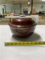 Brown Pottery with lid