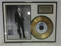 Elvis Presley 24-karat gold-plated record