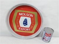 Cabaret/Plateau métallique Molson Export