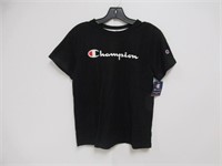 Champion Boys' Youth Logo T-Shirt, Black, Small