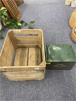 Apple Crate & Collectible Metal Box
