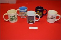 Texas Souviner Mug Lot x 5