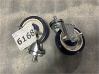 Two 5" Swivel Caster Wheels with Locks