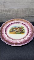 Stoke On Trent Grey's Pottery Lustreware Plate 11"