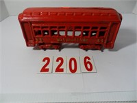 Cast Iron Red Train Car