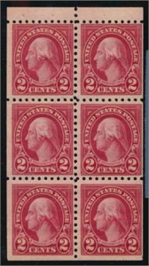 USA #583a BOOKLET PANE OF 6 MINT FINE-VF NH