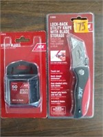 ACE Lock-Back Utility Knife w/ 50-pk Blades