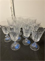 12 heavy Crystal  wine glasses