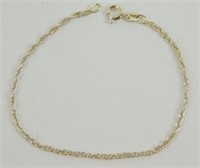 Vintage Sterling Silver Chain Bracelet - Italy,