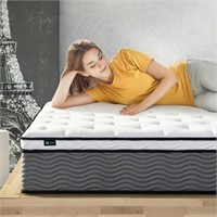 FULL Zinus 12in True Support Hybrid Mattress