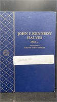 1964-1976 Kennedy Half Dollar Album w/ 26 Coins