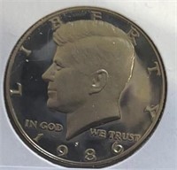 1986S Kennedy Half Dollar Proof