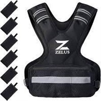 Zelus Weighted Vest, Black 4-10lbs A16