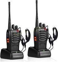 Professional FM Transceiver Rechargeable  2 Pack