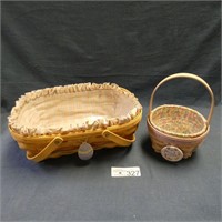 (2) Longaberger Easter Baskets