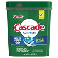 G) ~90 Cascade Complete Dishwasher Detergent