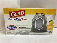 (6x bid) Glad 45 Ct Force Flex Plus Trash Bags