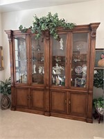 LARGE WOOD HUTCH (BRING MOVERS)