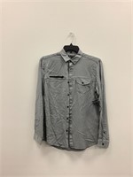 $66  INC MENS zip pocket button up size small