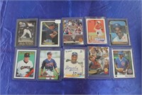 10-Random Stars of the 80s-90s Baseball Cards